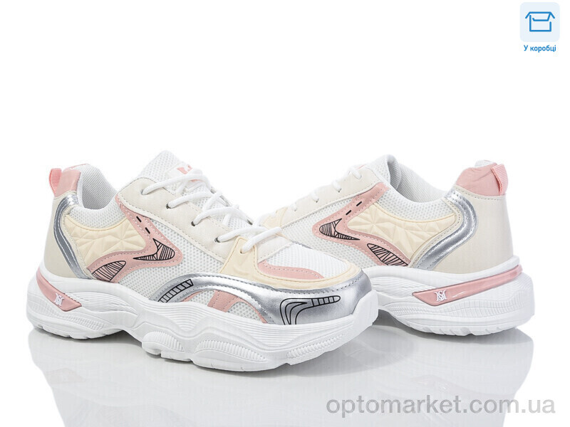 Купить Кросівки жіночі M4 white-pink M-Style білий, фото 1
