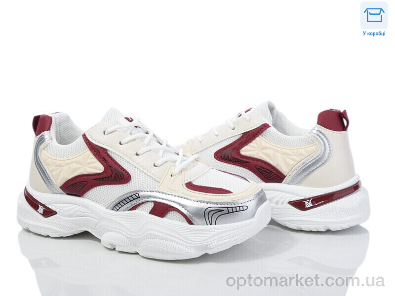 Купить Кросівки жіночі M4 white-red M-Style білий, фото 1