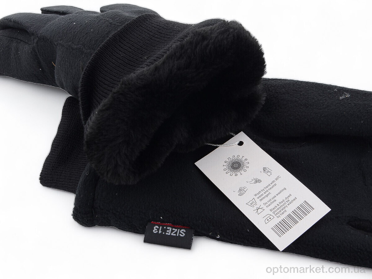 Купить Рукавички чоловічі M5-1 black Тепло чорний, фото 2