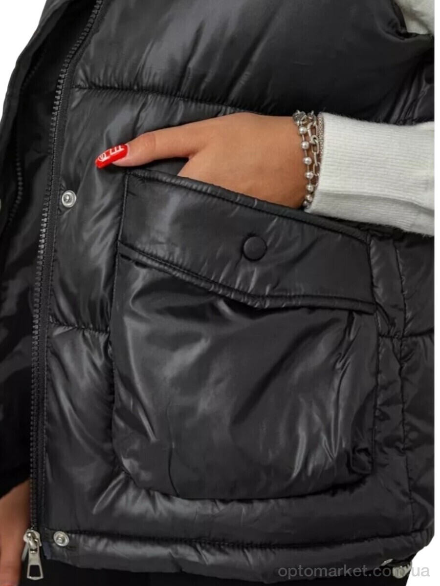 Купить Жилетка жіночі M533 black AGER чорний, фото 5