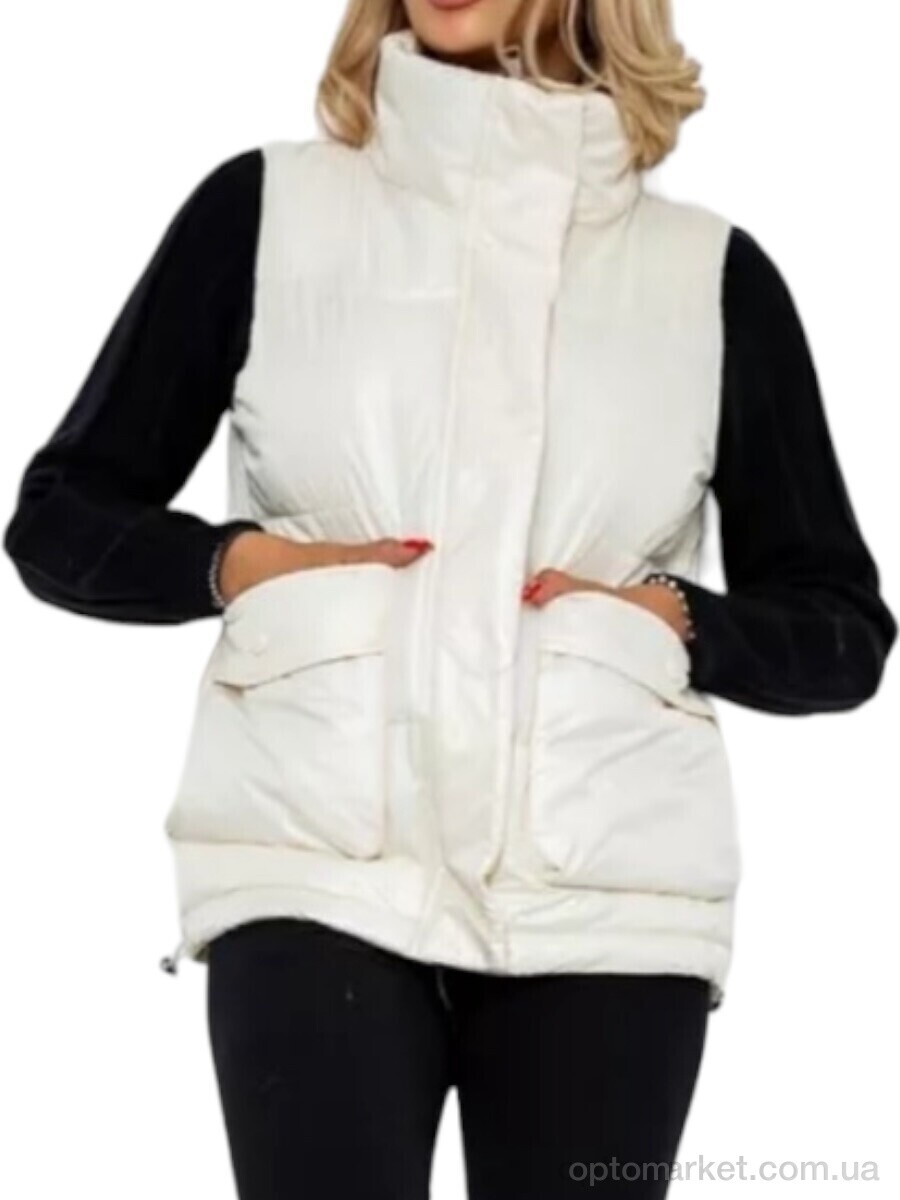Купить Жилетка жіночі M533 white AGER білий, фото 2