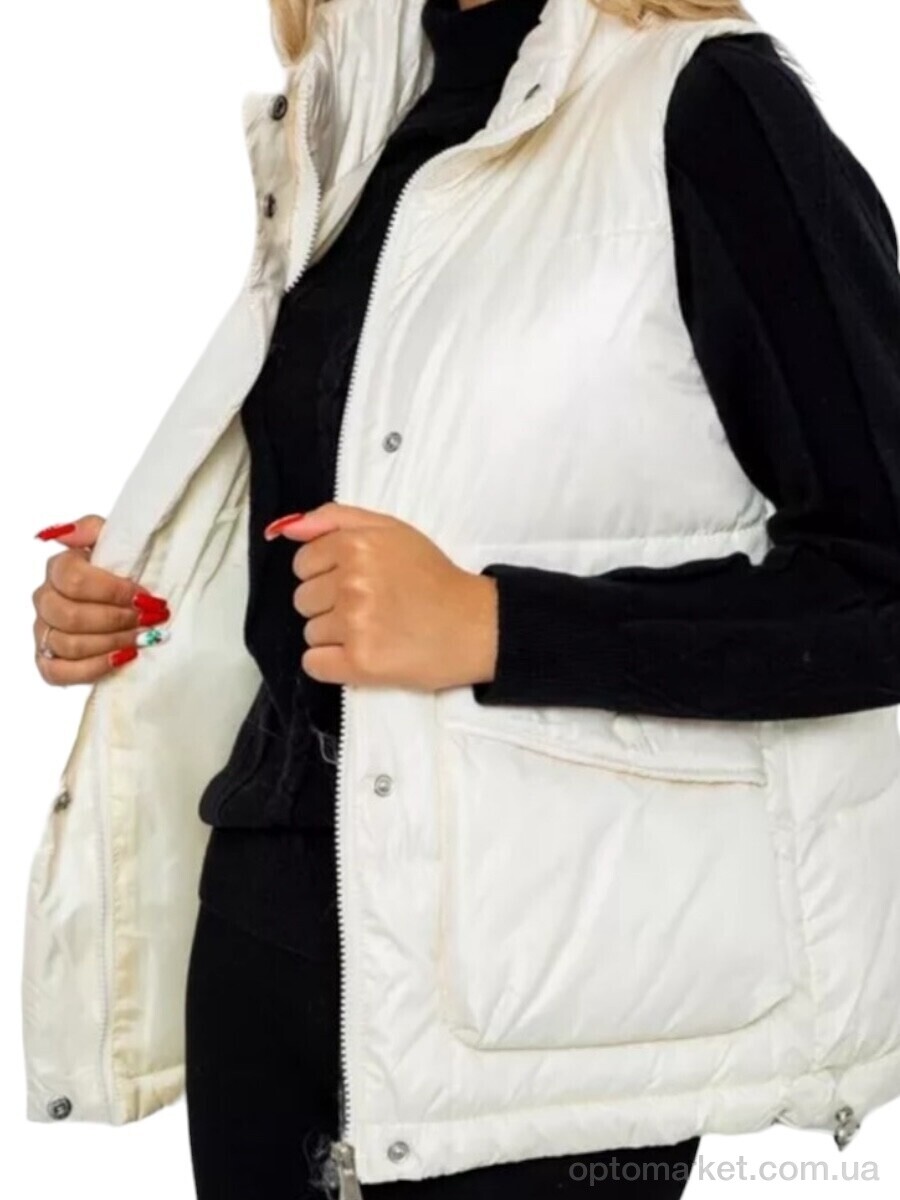 Купить Жилетка жіночі M533 white AGER білий, фото 3