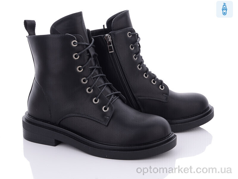 Купить Черевики жіночі M6-1 Uno shoes чорний, фото 1