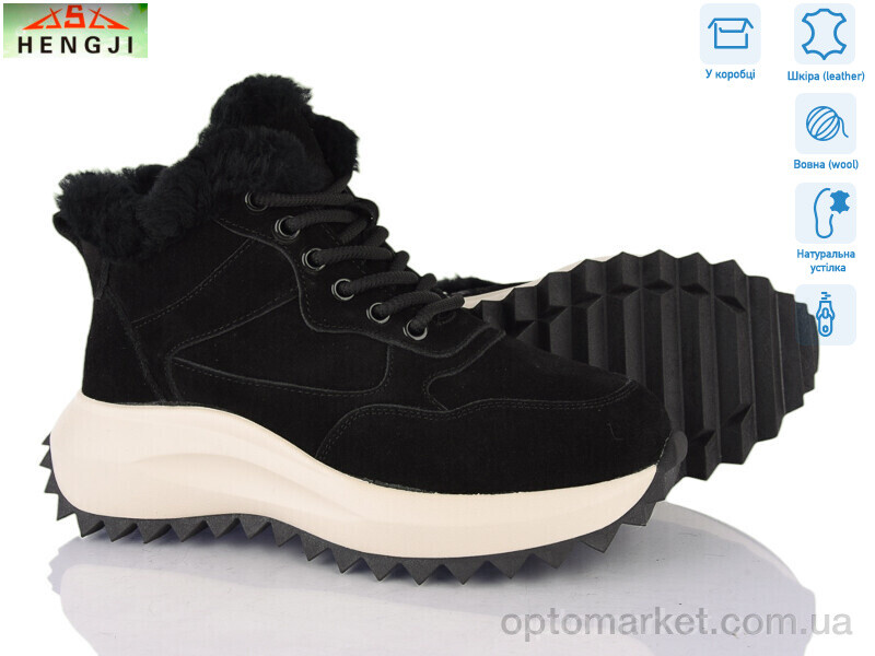 Купить Черевики жіночі M633-1 Hengji чорний, фото 1