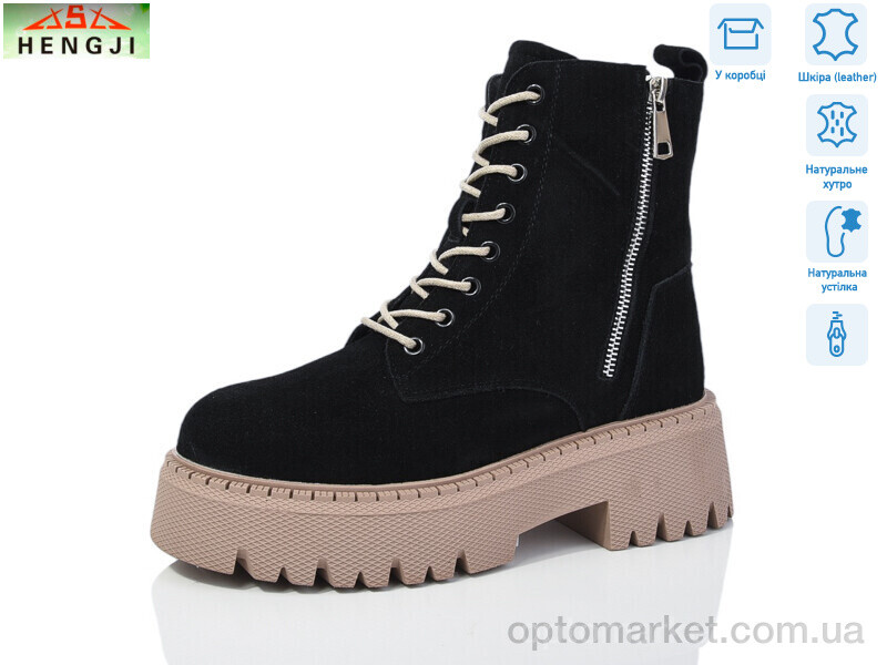 Купить Черевики жіночі M671-3 Hengji чорний, фото 1