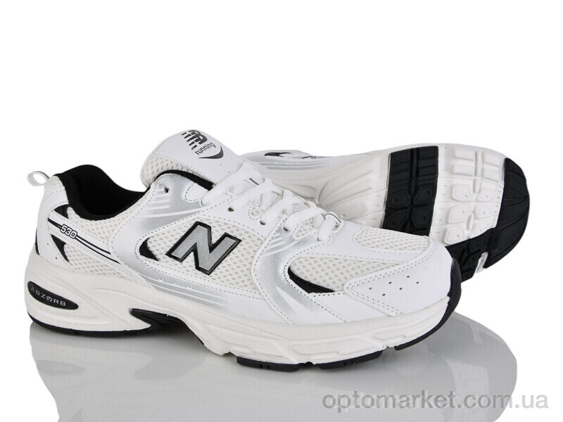Купить Кросівки чоловічі M687-1 N.w balance білий, фото 2