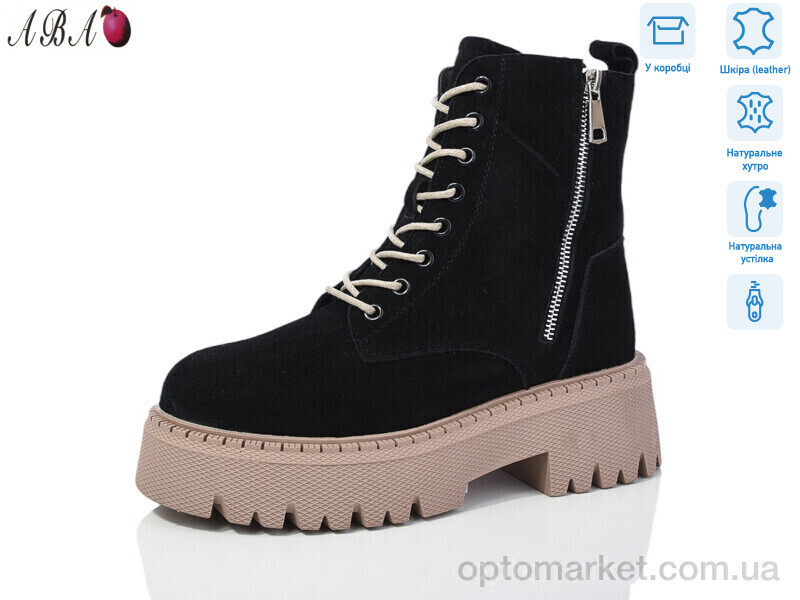 Купить Черевики жіночі M6ABA71-3 Hengji чорний, фото 1
