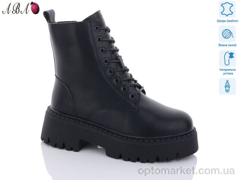 Купить Черевики жіночі M6ABA72 Aba чорний, фото 1