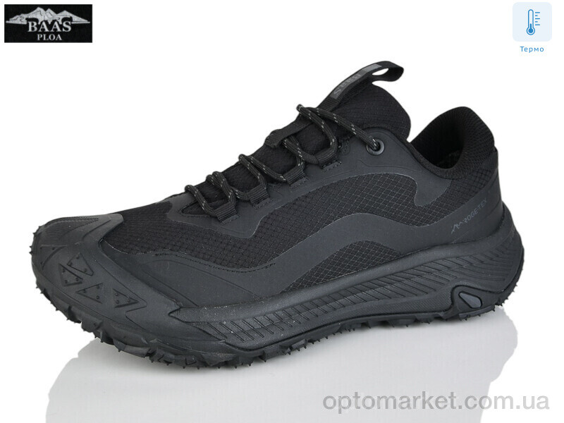Купить Кросівки чоловічі M7658-1 термо Baas чорний, фото 1