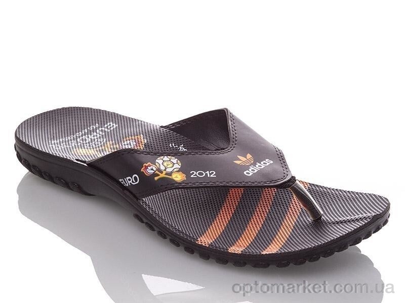 Купить Шльопанці чоловічі MA black-orange V Demur чорний, фото 1