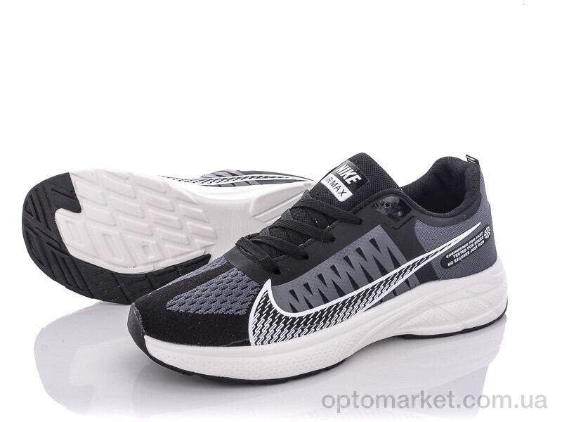 Купить Кросівки чоловічі MB05(H105) black-white Wonex сірий, фото 2