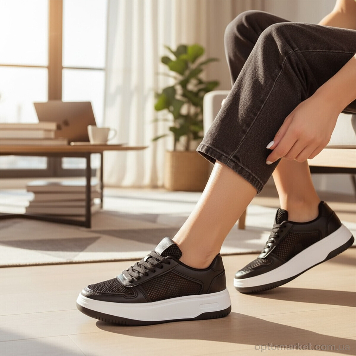 Купить Кросівки жіночі MD2-1 DaFuYuan чорний, фото 2