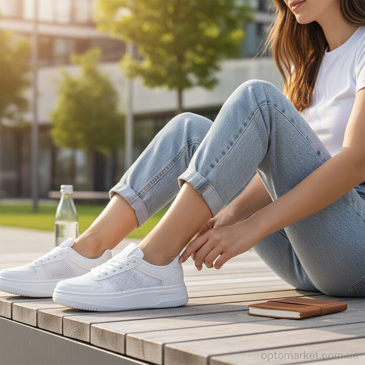 Купить Кросівки жіночі MD2-2 DaFuYuan білий, фото 2