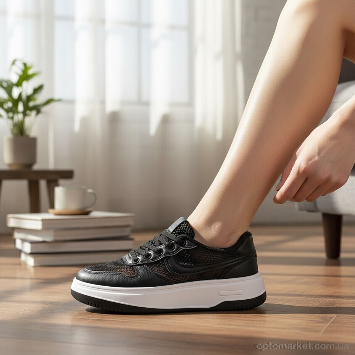 Купить Кросівки жіночі MD5-1 DaFuYuan чорний, фото 2