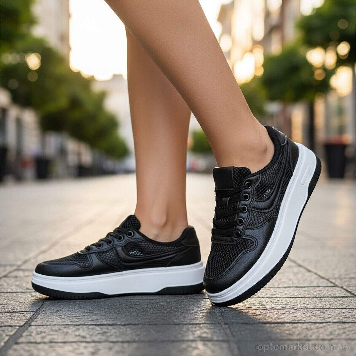 Купить Кросівки жіночі MD5-1 DaFuYuan чорний, фото 3