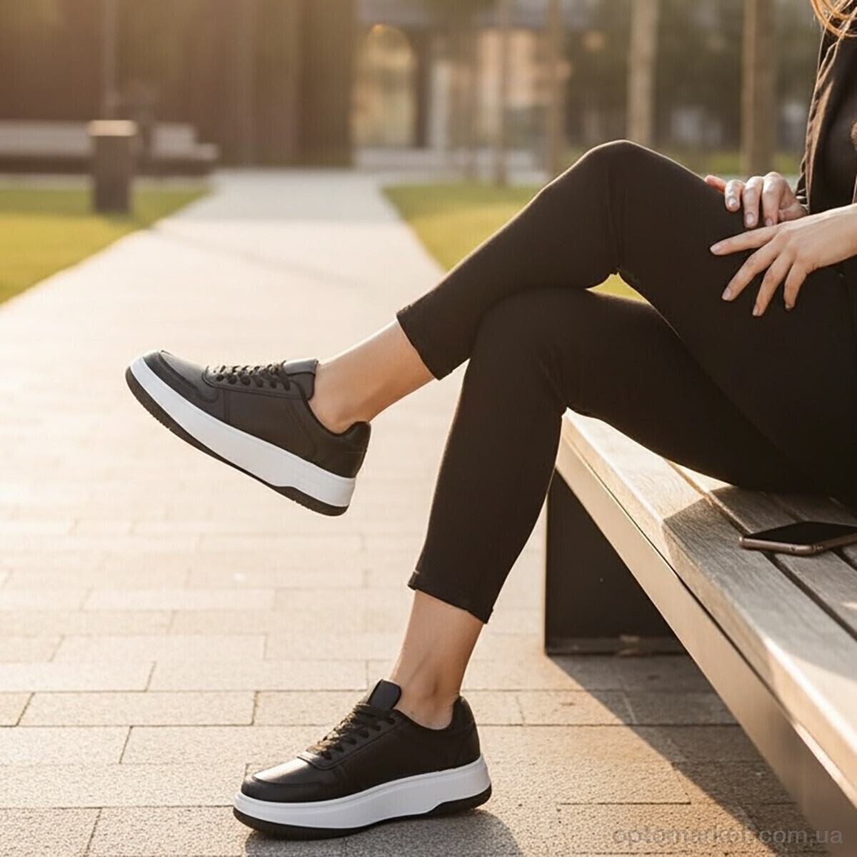 Купить Кросівки жіночі MD6-1 DaFuYuan чорний, фото 2