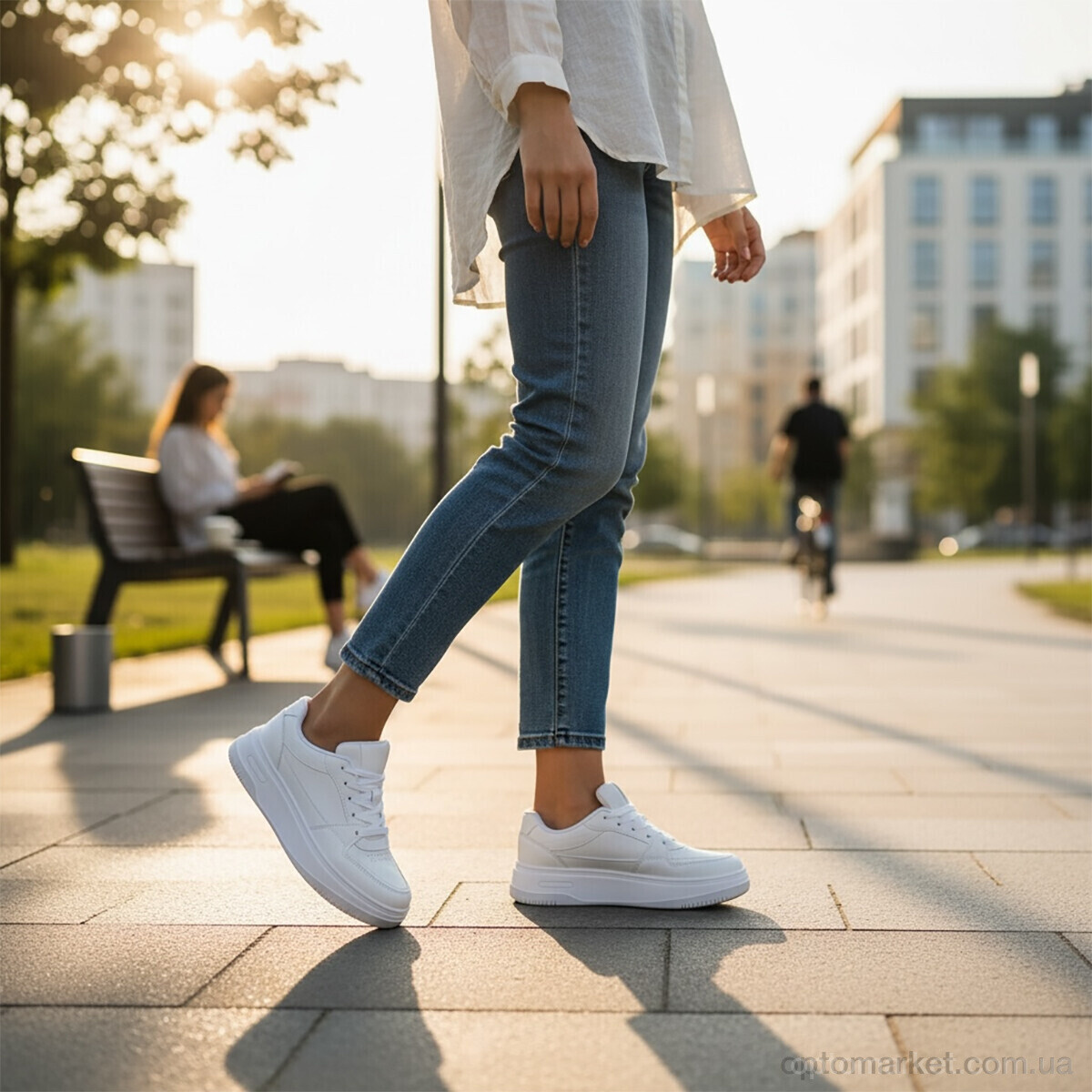 Купить Кросівки жіночі MD7-2 DaFuYuan білий, фото 2