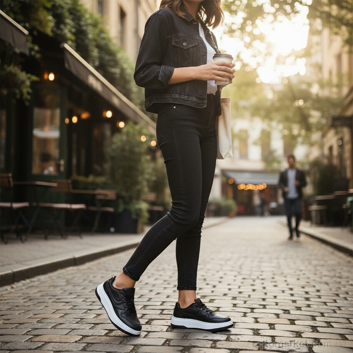 Купить Кросівки жіночі MD8-1 DaFuYuan чорний, фото 2