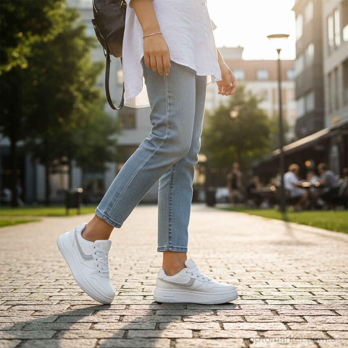 Купить Кросівки жіночі MD8-2 DaFuYuan білий, фото 2