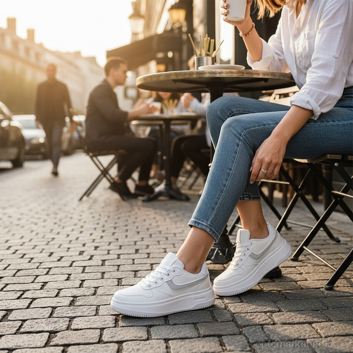 Купить Кросівки жіночі MD8-2 DaFuYuan білий, фото 3