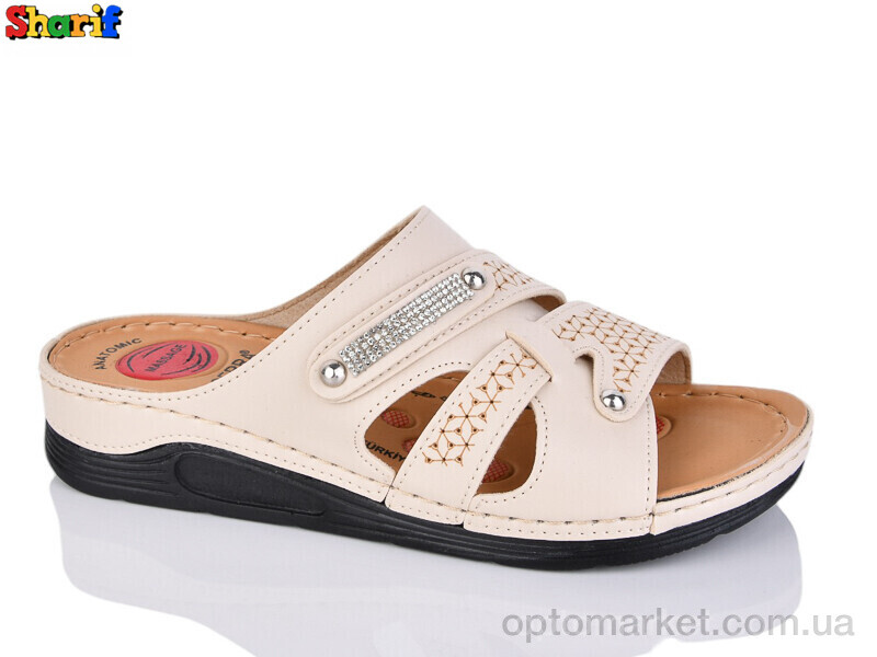 Купить Шльопанці жіночі ME1135-1 Serra бежевий, фото 1