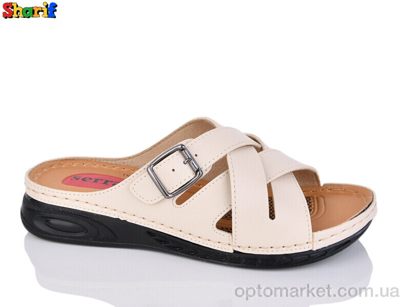 Купить Шльопанці жіночі ME1401-1 Serra бежевий, фото 1