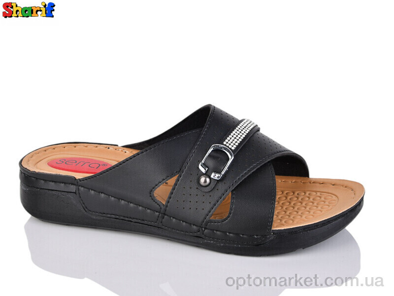 Купить Шльопанці жіночі ME1704-3 Serra чорний, фото 1