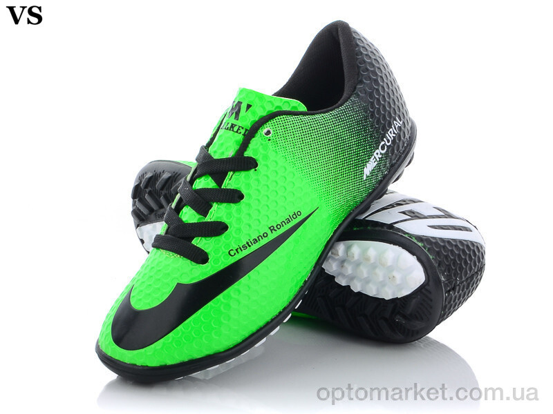 Купить Футбольне взуття дитячі Mercurial 010 (31-35) Walked зелений, фото 1