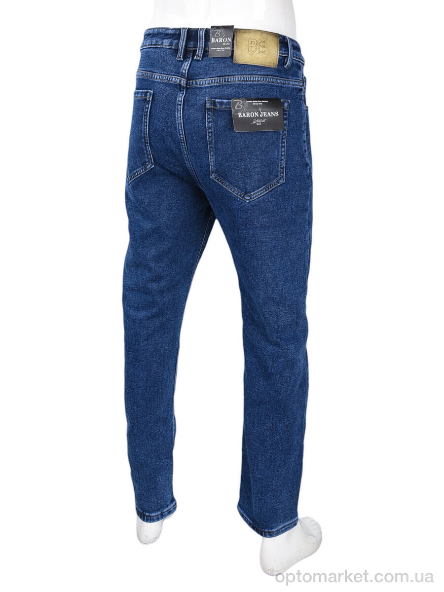 Купить Джинси чоловічі MF720 фліс Baronjns синій, фото 2