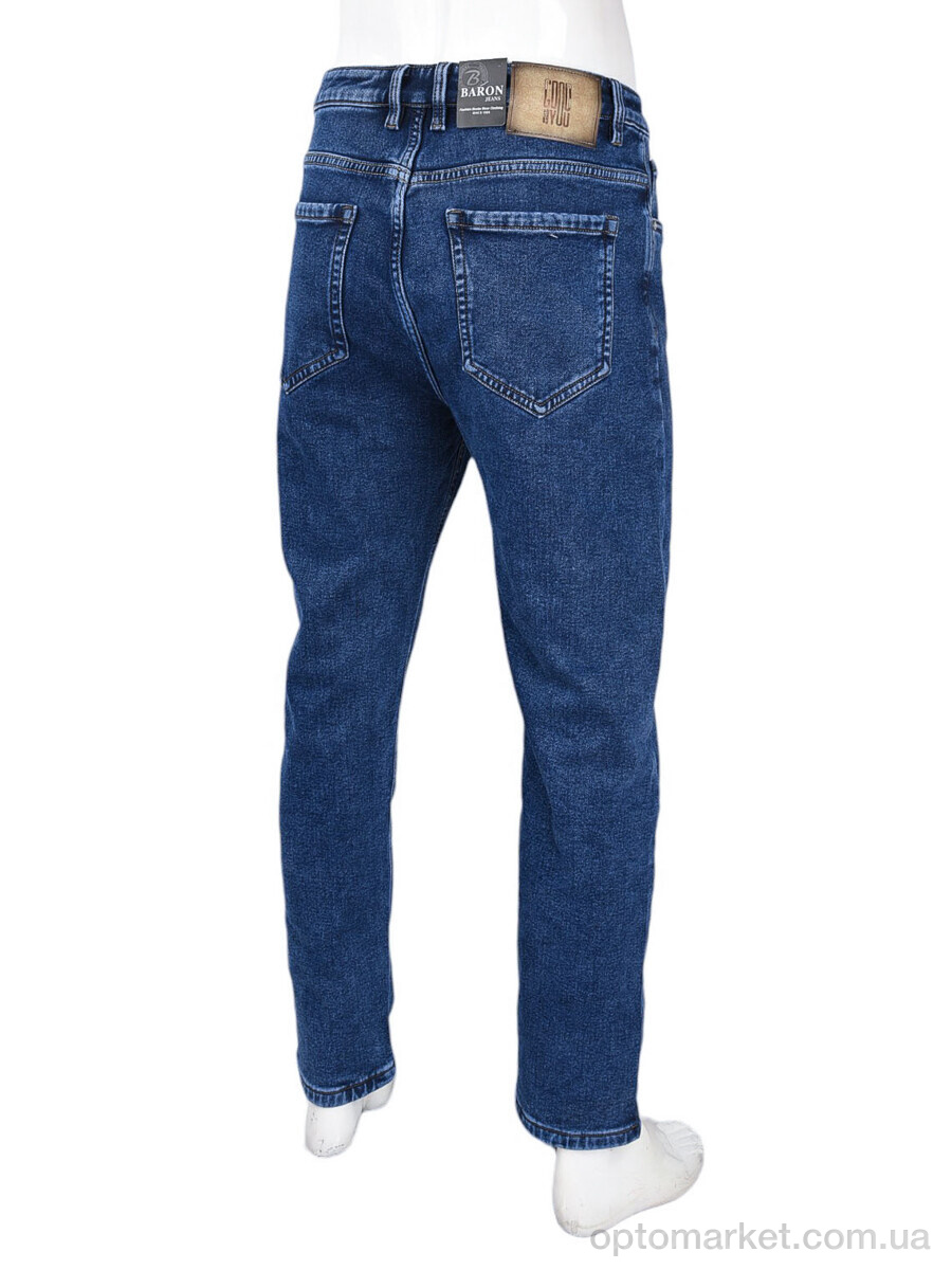 Купить Джинси чоловічі MF723 фліс Baronjns синій, фото 2