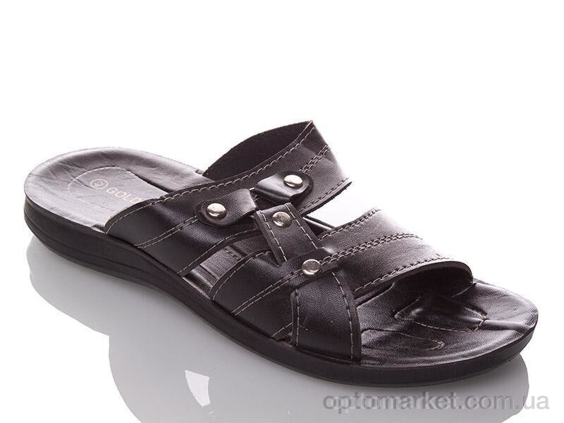 Купить Шльопанці чоловічі MGoldstar black Demur чорний, фото 1