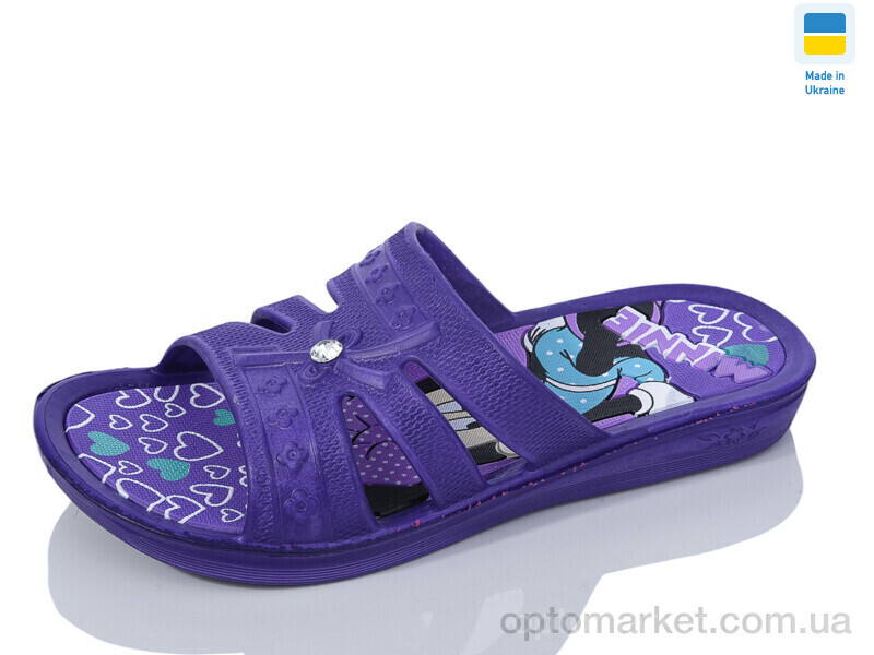 Купить Шльопанці дитячі Мікі бузок Verta фіолетовий, фото 1
