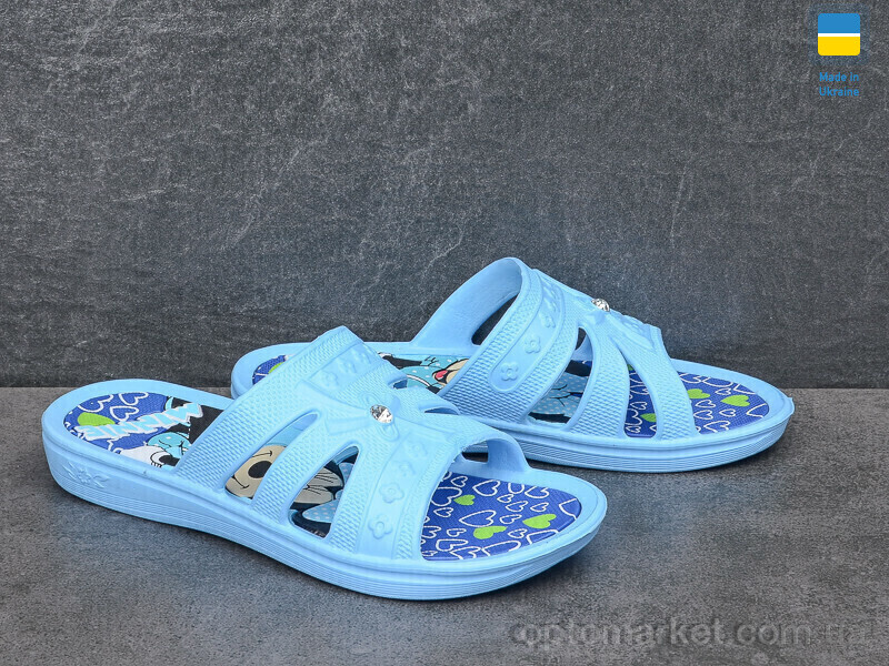 Купить Шльопанці дитячі Міккі блакитний Dago блакитний, фото 2