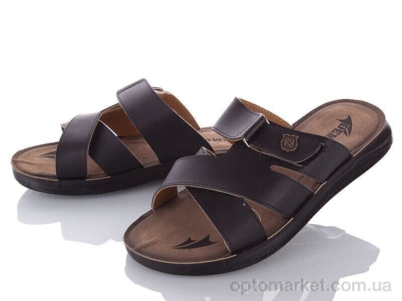 Купить Шльопанці чоловічі MKB6111-1 black Demur чорний, фото 1