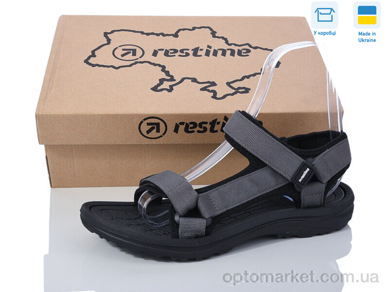 Купить Сандалі чоловічі MML22222 D.GREY Restime сірий, фото 1