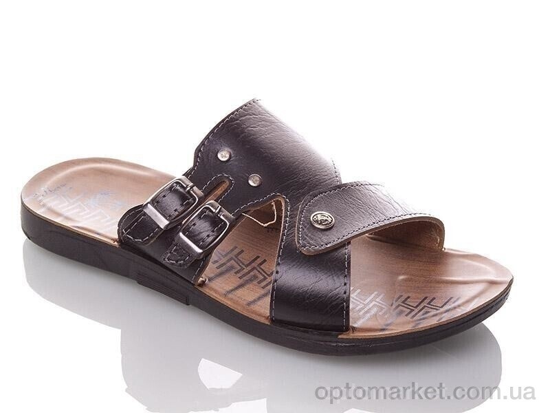 Купить Шльопанці чоловічі MN25 black Demur чорний, фото 1