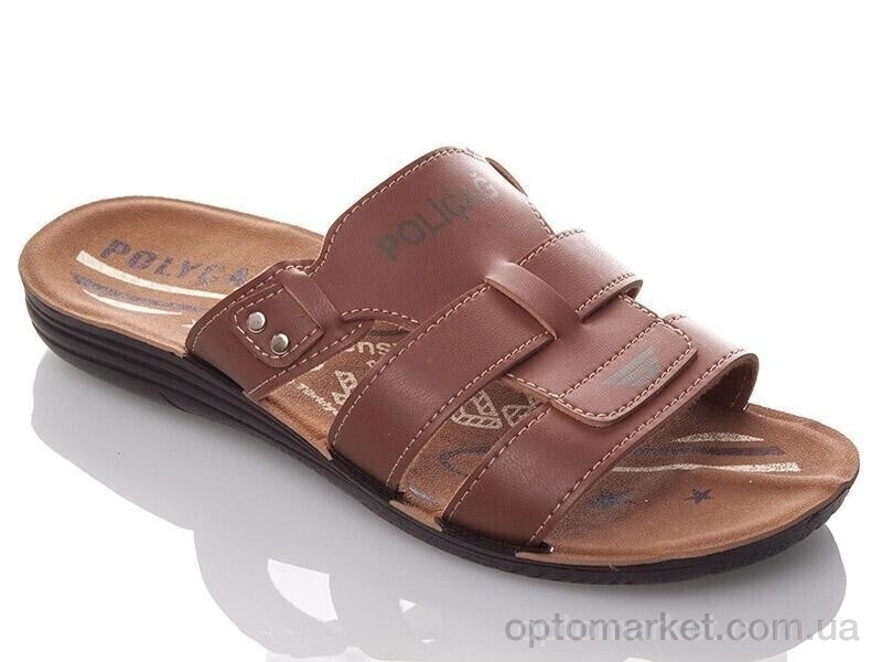 Купить Шльопанці чоловічі MN3 camel Demur коричневий, фото 1