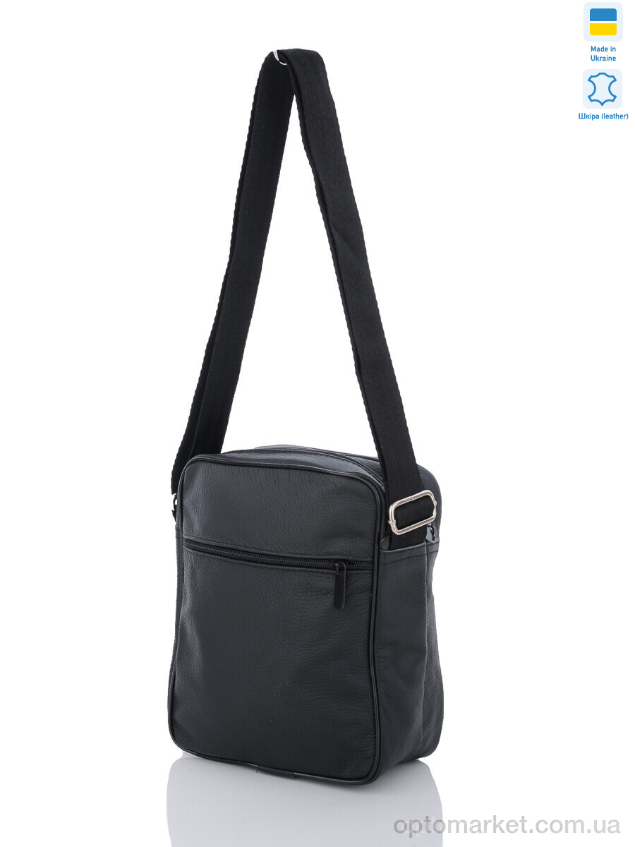 Купить Сумка чоловіча MSJR-UA-2ZM-Big black NOVA VIDNOVA чорний, фото 2