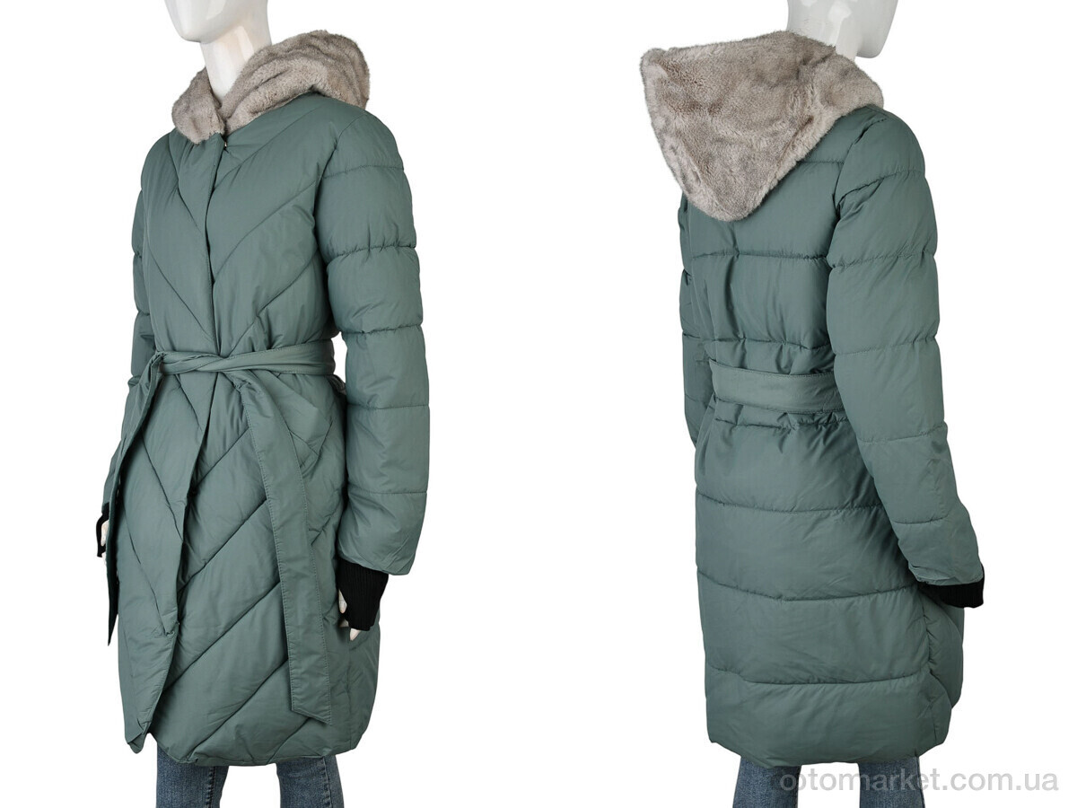 Купить Пальто жіночі MU020 (12064) green Mumuhuaxiangyi зелений, фото 3