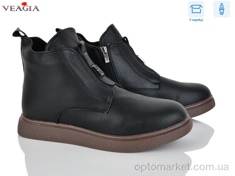 Купить Черевики жіночі MU201-1 Veagia чорний, фото 1