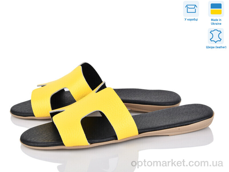 Купить Шльопанці жіночі MV126-11 жов.ш. A.Dama жовтий, фото 1