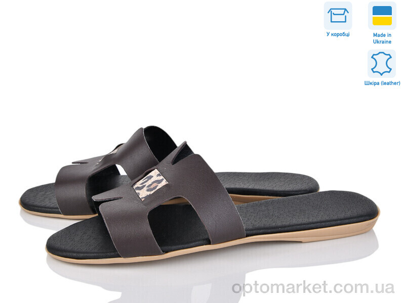 Купить Шльопанці жіночі MV126 кор.ш. A.Dama коричневий, фото 1