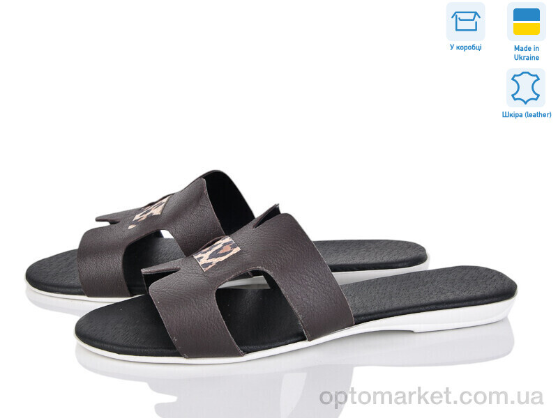 Купить Шльопанці жіночі MV127 кор.ш. A.Dama коричневий, фото 1