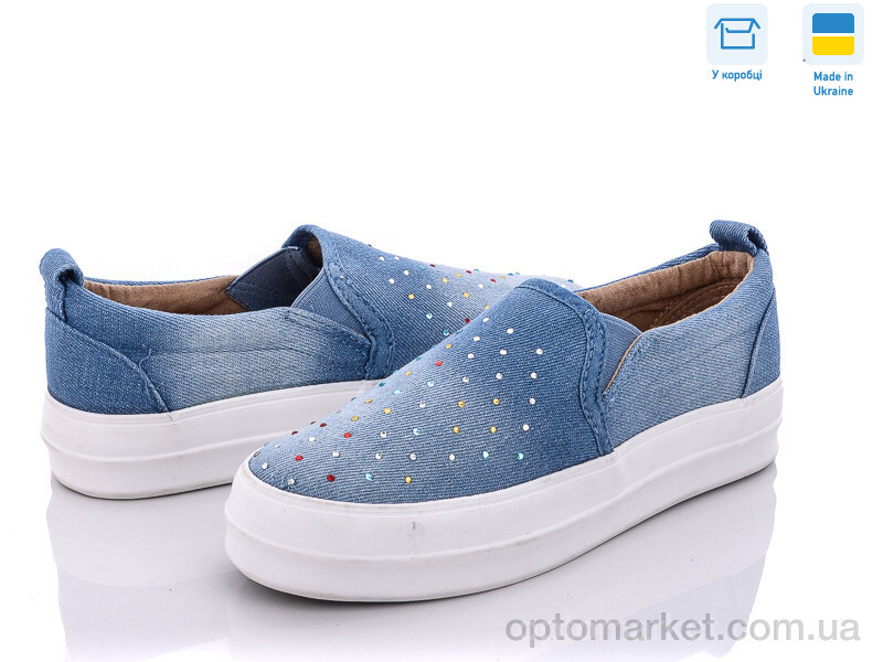 Купить Сліпони жіночі MV325 джинс A.Dama синій, фото 1