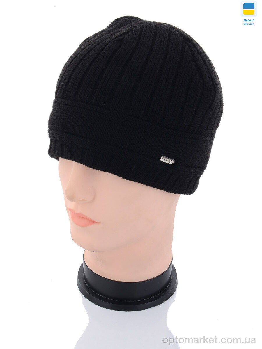 Купить Шапка чоловічі MW008-1 на флісі black Angelica чорний, фото 1