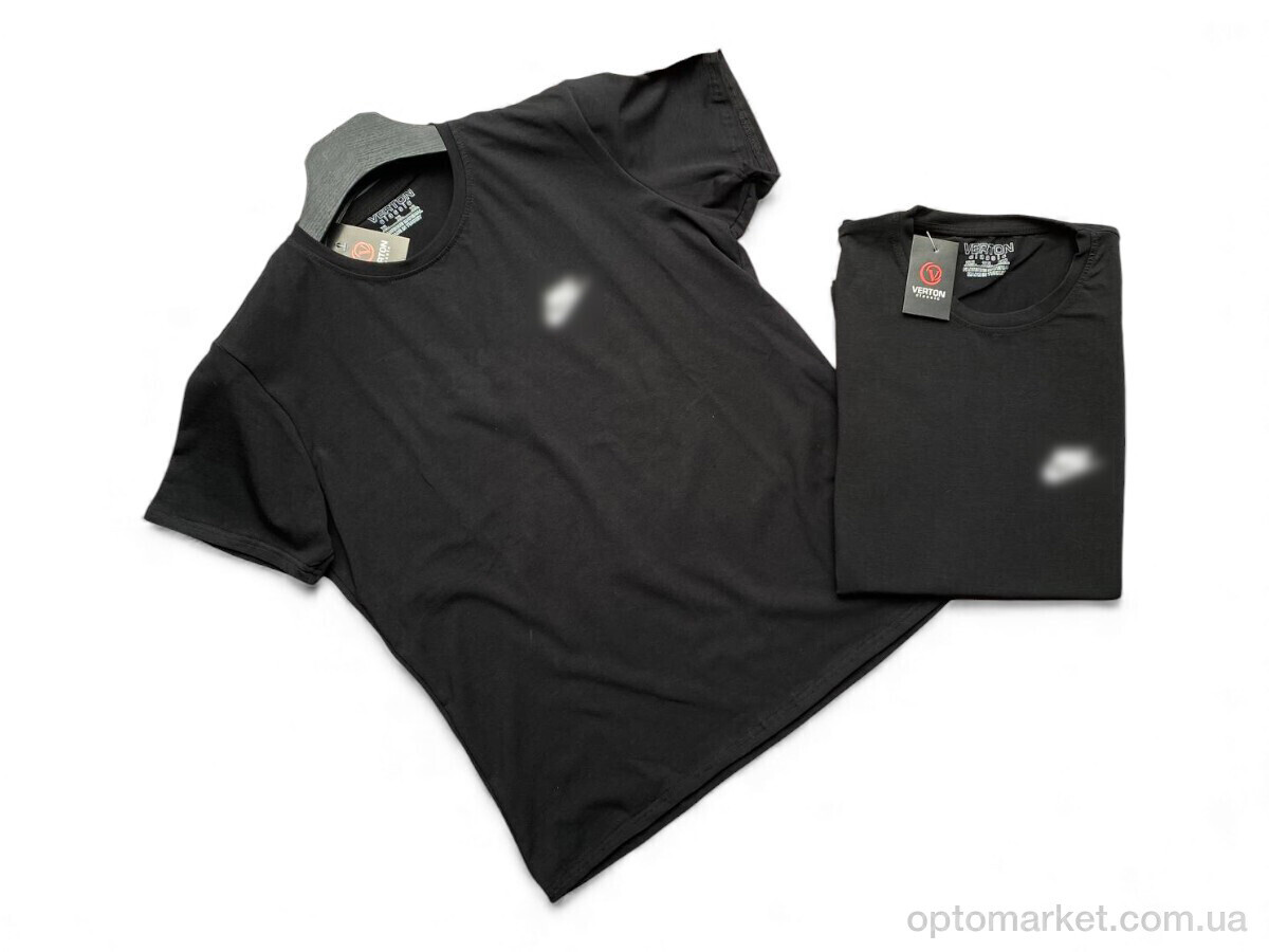 Купить Футболка чоловічі N black Verton чорний, фото 1
