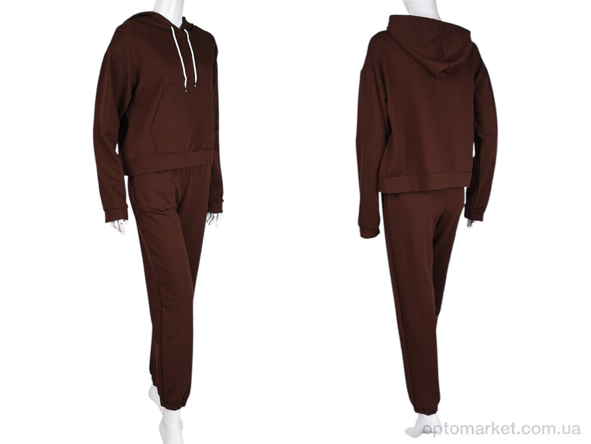 Купить Спортивний костюм жіночі N001-3 brown Banko коричневий, фото 3