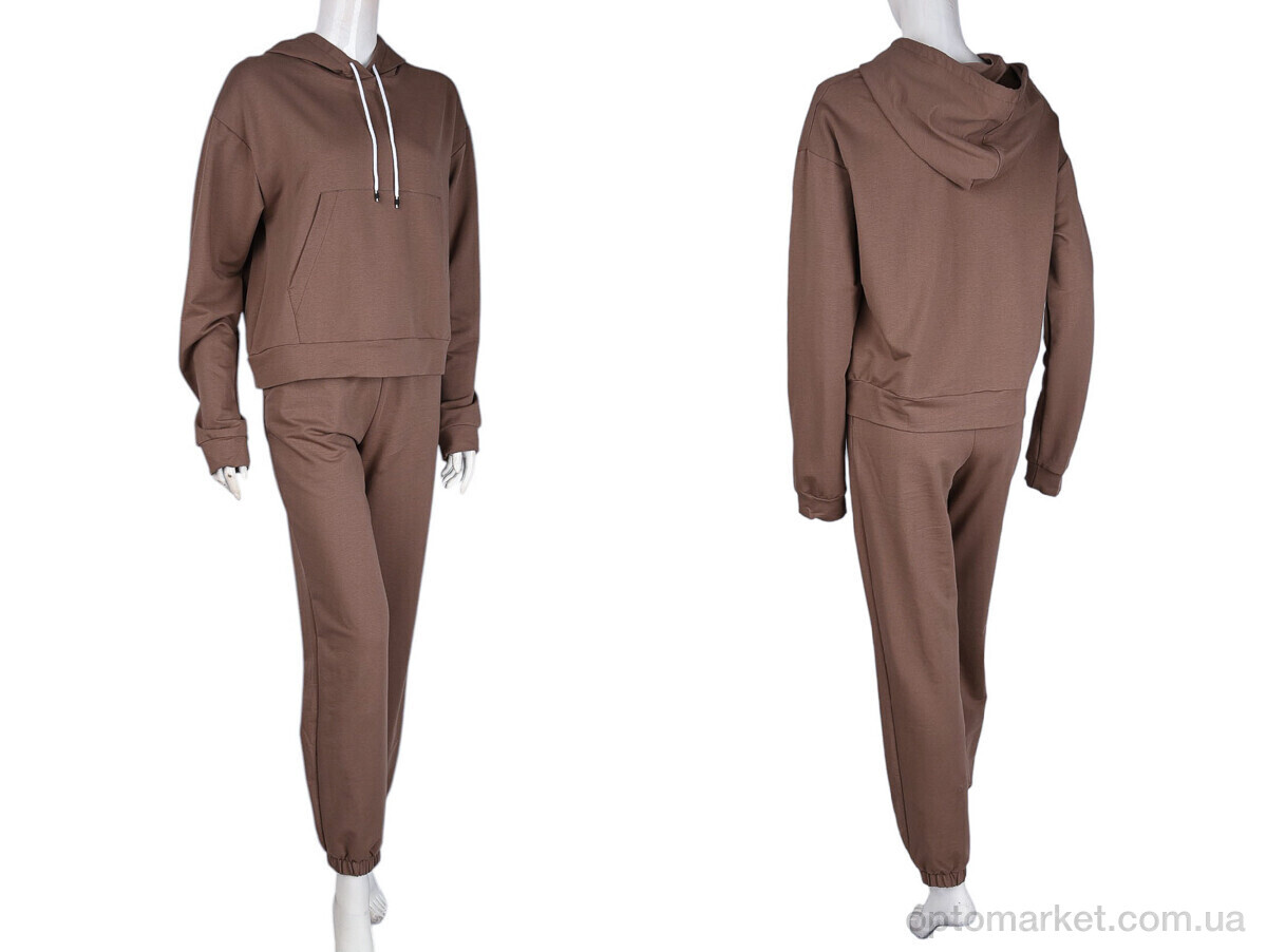Купить Спортивний костюм жіночі N001-5 l.brown Banko коричневий, фото 3