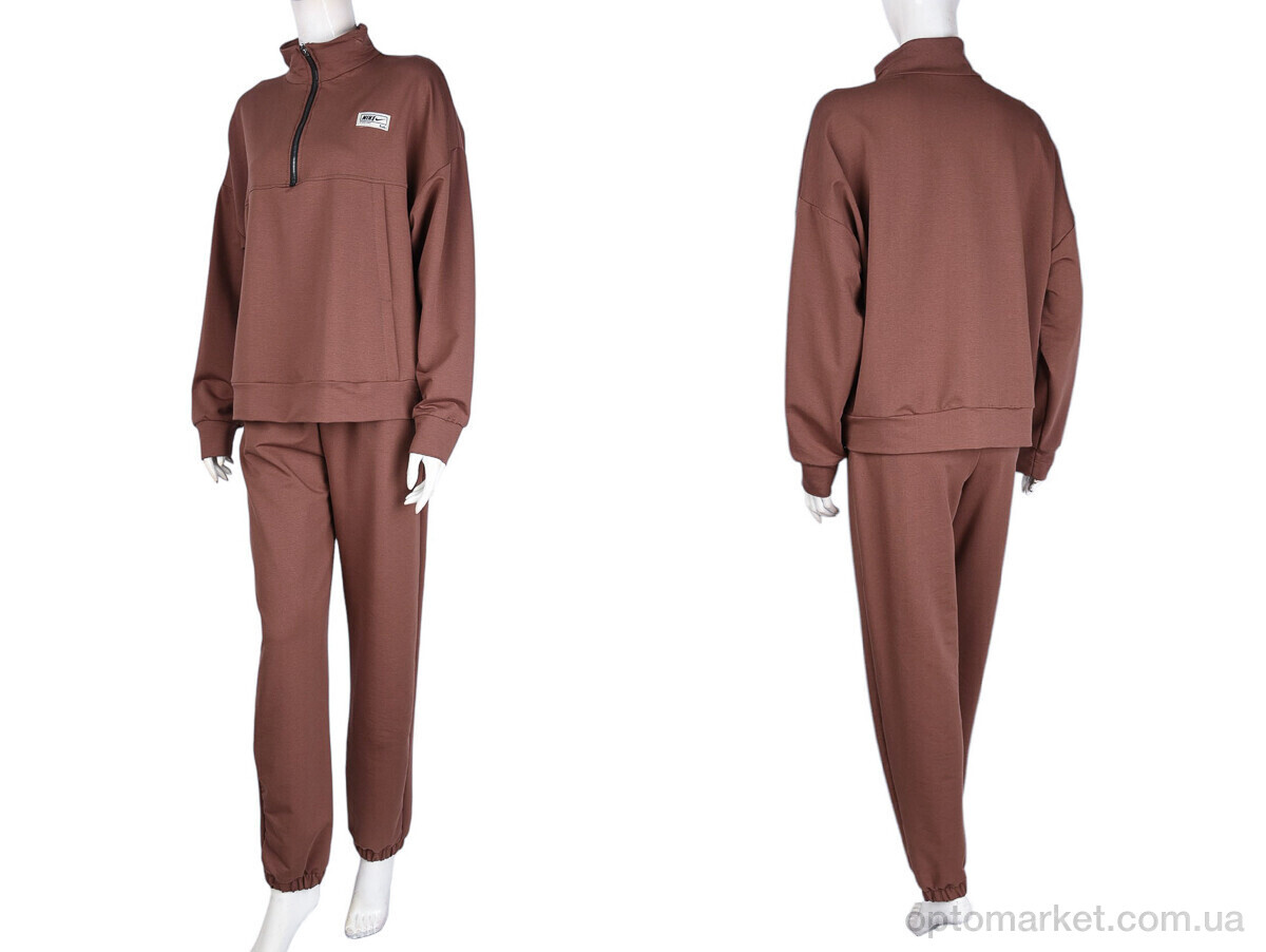 Купить Спортивний костюм жіночі N002-4 brown N.ke коричневий, фото 4