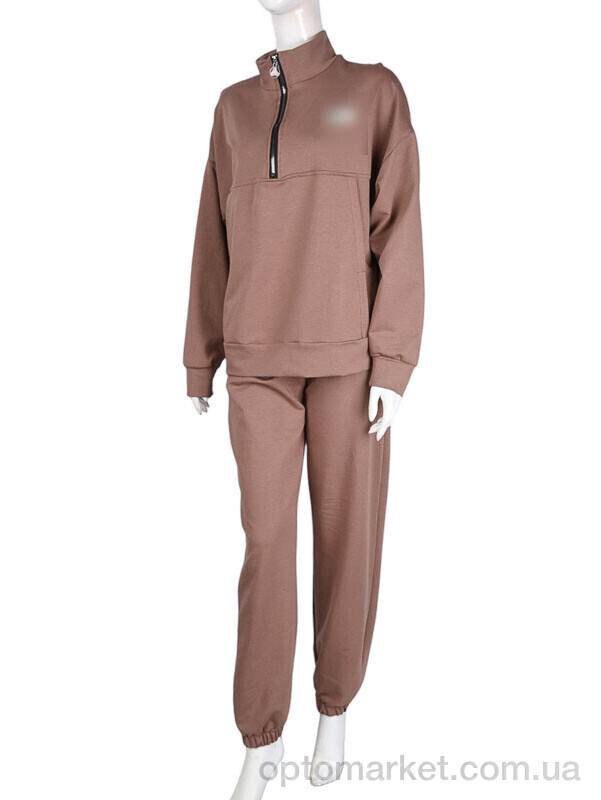 Купить Спортивний костюм жіночі N002-9 brown N.ke коричневий, фото 1